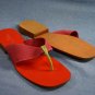 STEVEN V. NEW YORK  PINK & GREEN THONG SANDALS 9 B