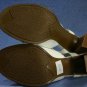 BANDOLINO WHITE LEATHER STRAPPY SLINGBACK SANDALS 7.5 M