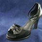 FRANCO SARTO BLACK OPEN TOE PLATFORM SANDALS 6 M MINT