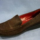 GERMON'S WOMENS BROWN PONYHAIR LEATHER LOAFERS 36/6 M