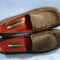 GERMON'S WOMENS BROWN PONYHAIR LEATHER LOAFERS 36/6 M