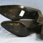 PALOMA WOMENS BLACK SILK HIGH HEEL PUMPS 7 B MINT