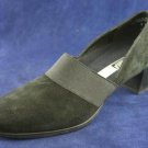 MUNRO AMERICAN WOMENS BLACK SUEDE SLIP-ON SHOES 7 M
