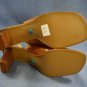 NICOLE BROWN LEATHER OPEN TOE SLINGBACK SANDALS 8.5 NEW