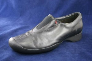 WOLKY WOMENS BLK LEATHER WALKING SHOES LOAFERS 41/10 M