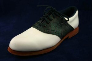 FOOTJOY WOMENS GREENJOY SADDLE GOLF SHOES 8 N EUC