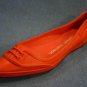 Sigerson Morrison Orange Rain or Shine Flat Shoe 6 $125