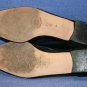 SAKS FIFTH AVENUE BLACK FABRIC & MESH FLATS 8.5 M