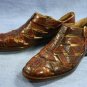 JOAN & DAVID BROWN CROCO LEATHER SANDALS/SHOES 36/6
