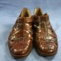 JOAN & DAVID BROWN CROCO LEATHER SANDALS/SHOES 36/6