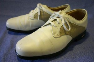 NIKE AIR WOMENS WHITE LEATHER GOLF SHOES 8.5 M