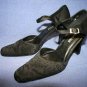 KENNETH COLE  WOMEN BLACK FABRIC ANKLE STRAP PUMPS 10 M