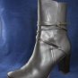 COLIN STUART WOMENS BRN LEATHER ANKLE BOOTS 9 M MINT