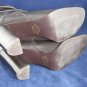COLIN STUART WOMENS BRN LEATHER ANKLE BOOTS 9 M MINT