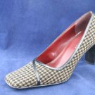 NINE WEST BRN TWEED WOOL HIGH HEEL PUMPS 7.5 M NEW
