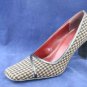 NINE WEST BRN TWEED WOOL HIGH HEEL PUMPS 7.5 M NEW