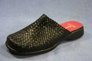 PACO HERRERO SPAIN WOMENS WOVEN LEATHER MULES CLOG 35/5