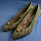 RANGONI WOMENS TAUPE SUEDE SUEDE PUMPS SHOE 8 B NEW