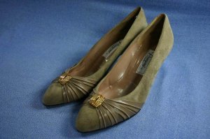 RANGONI WOMENS TAUPE SUEDE SUEDE PUMPS SHOE 8 B NEW