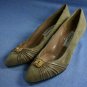 RANGONI WOMENS TAUPE SUEDE SUEDE PUMPS SHOE 8 B NEW