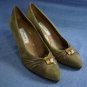 RANGONI WOMENS TAUPE SUEDE SUEDE PUMPS SHOE 8 B NEW