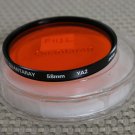 QUANTARAY AUTH 58mm YA2 ORANGE LENS FILTER MINT F1132