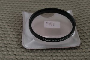 CANON AUTH 55mm Sky 1-A skylight FRONT LENS FILTER F881