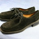 CLARKS WOMENS  BLACK SUEDE MOC TOE OXFORDS 9 M