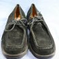 CLARKS WOMENS BLACK SUEDE MOC TOE OXFORDS 9 M