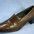 ROCKPORT WOMENS BROWN LEATHER MID HEEL LOAFER PUMPS 9 M