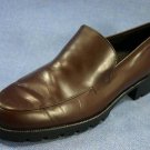 AMALFI ITALY WOMENS BRN LEATHER LUG SOLE LOAFERS 6.5 M