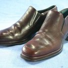 JOAN & DAVID BURGUNDY LEATHER HEELED LOAFERS SHOES 6 M
