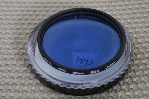 HOYA HMC 62mm 80A COLOR CORRECTION LENS FILTER F843