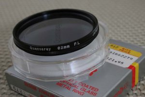 QUANTARAY 62mm PL POLARAZER POLARIZER LENS FILTER F1118
