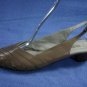 NORDSTROM TAUPE OPEN TOE SLINGBACK PUMP SHOE 11.5 S