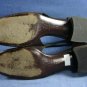 PALOMA BROWN FABRIC OPEN SIDE LOW HEEL PUMPS 9 AA