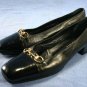 PALOMA ITALY BLACK HORSEBIT CAP TOE PUMPS 8 B