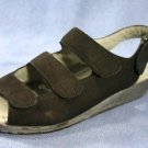 BEAUTIFELL WOMENS BLACK LEATHER WALKING SANDALS 36/5.5