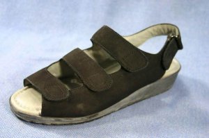 BEAUTIFELL WOMENS BLACK LEATHER WALKING SANDALS 36/5.5