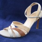 COLE HAAN CITY BEIGE/TAN/BRN STRAPPY SANDALS 8.5 B MINT