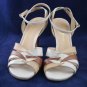 COLE HAAN CITY BEIGE/TAN/BRN STRAPPY SANDALS 8.5 B MINT