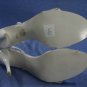 BEBE WOMENS WHITE LEATHER SLINGBACK SANDALS 10 B MINT
