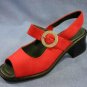 ROHDE CALIFORNIA RED  MARY JANE SLING SANDALS 8 M NEW