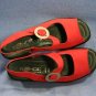 ROHDE CALIFORNIA RED MARY JANE SLING SANDALS 8 M NEW