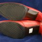AEROSOLES WOMENS RED LEATHER CUT-OUT PLATFORM PUMPS 9.5
