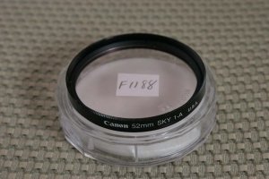 CANON 52mm Sky 1-A skylight FRONT LENS FILTER F1188