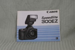 CANON SPEEDLITE 300EZ  INSTUCTION BOOK MANUAL - B116