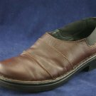 ZEETA WOMENS BRN LEATHER LOAFERS SHOES 37/6 EUC
