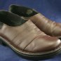 ZEETA WOMENS BRN LEATHER LOAFERS SHOES 37/6 EUC