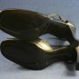 NINE WEST METALLIC HI HEEL ANKLE STRAP PUMPS 9.5 M NEW